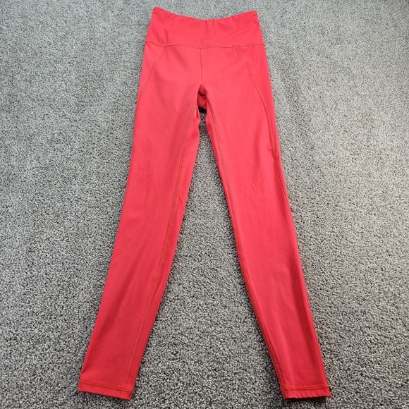 Savage Fenty  Sky-Hi Logo Patch Super High-Waist Pocket Legging  Size 4/6 Coral - Picture 1 of 6